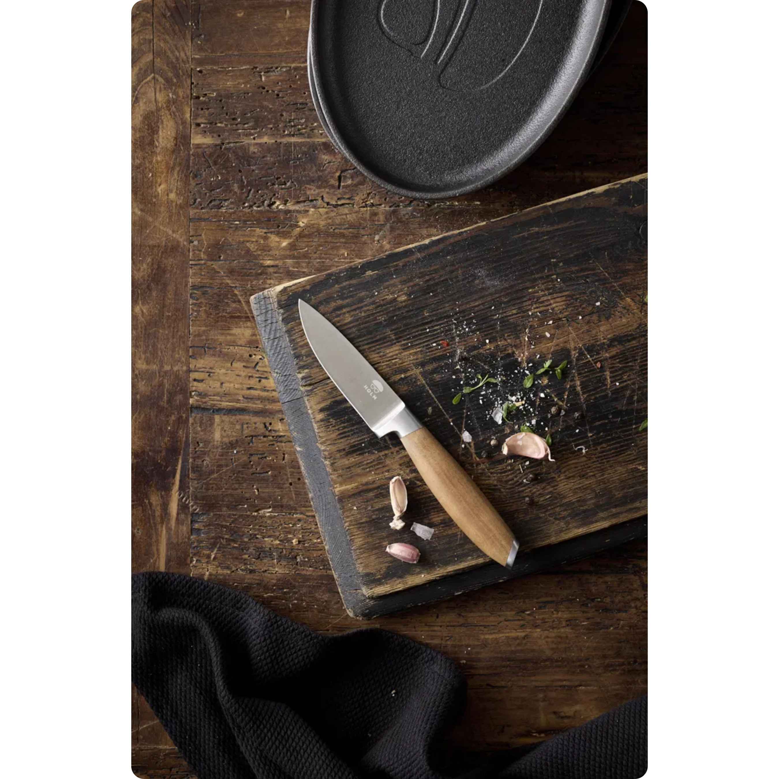 HOLM Knivsæt 5 dele i FSC certificeret akacietrø